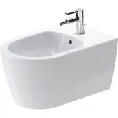 Duravit Wand-Bidet ME by Starck m ÜL m HLB 370x570mm 1 Hahnloch weiß weiß
