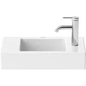 Duravit Vero Air Möbelhandwaschbecken 50x25cm, ohne Überlauf, mit Hahnlochbank, 1 Hahnloch rechts, 0724500008, Farbe: Weiß