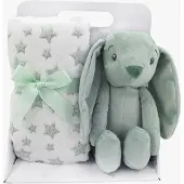 CarloBaby Decke Kaninchen, Grün
