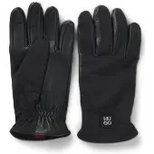 HUGO Hybrid-Handschuhe aus Nylon und Leder Grösse S