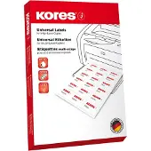 Kores Etikett L7037R 70x37mm rot 2.400 St./Pack.