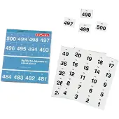 Herlitz Aufklebenummern 1-500 nummeriert