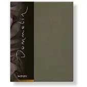 Dommelin Spannbettlaken Olive (Satin 300TC)-100 x 200 cm