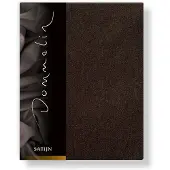 Dommelin Spannbettlaken Schoko (Satin 300TC)-80 x 200 cm
