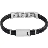 Police PEAGB0079503 Herren-Armband Ridgecord Leder Schwarz