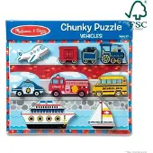 Melissa & Doug MPZ WPZ Vehicles Chunky Pzl 9Pcs GML, 9 Stück(e), Fahrzeuge, 3 Jahr(e)