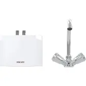 Stiebel Eltron Klein-Durchlauferhitzer "DNM 3 + MAZ mit 2-Griff Spültischarmatur, für Handwaschbecken", 3,5 kW, m. Stecker 230V, hydraulisch, drucklos