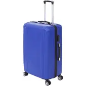 Mendler Koffer MCW-D54, Reisekoffer Hartschalenkoffer Trolley, 60x42x26cm 64l blau, Premium D54a