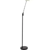 Steinhauer Stehleuchte Standlampe LED Wohnzimmerleuchte Dimmer Metall Schwarz H 143 cm