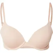 Tommy Hilfiger Bügel-BH "PUSH UP", Damen, Gr. 75, Cup A, beige (misty blush), Obermaterial: 84% Polyamid, 16% Elasthan, UNDERWEAR, körpernah, BHs Bügel-BH, unifarben, Spaghettiträger mit Logo