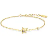 Ania Haie Melodic Poet Gold Sparkling Star Bracelet S AH-B066-04G