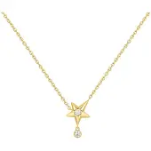 Ania Haie Melodic Poet Gold Sparkling Star Drop Necklace S AH-N066-04G