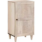 vidaXL Sideboard Bleached White 40 x 33 x 75 cm Massivholz Mango