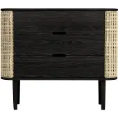 UMAGE - Treasures Kommode, Eiche schwarz / Wiener Geflecht