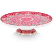 Pip studio Servierplatte Flower Festival Deco Dark Pink 21 cm