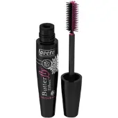 Lavera Butterfly Effect Mascara, Schwarz, Black, Volumengebend, 11 ml, Das Bürstchen waagerecht halten und vom Ansatz bis in die Spitzen mit einer Zick-Zack-Technik...