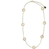 Manfield Goldfarbene Blumen-Kette | Größe Onesize