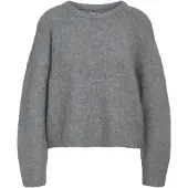 Noisy May Rundhalspullover "NMDOLLY L/S O-NECK KNIT FWD NOOS"