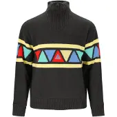 SOS Strickpullover "The Windbreaker" im kultigen Strick-Look mit Merinowolle