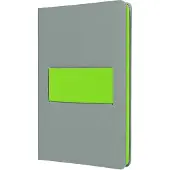 Sigel Notizbuch A5 Linescape hellgrau/lime