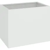vidaXL Garten-Pflanzgefäß Weiß 50 x 32 x 40 cm Kaltgewalzter Stahl 876351