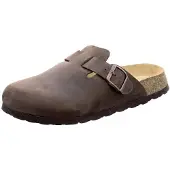 Natural Sense Damen Hausschuhe Clog Leder braun 1152535 , Schuhgröße:39 EU