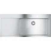 GROHE K1000 80-S, Aufsatzwanne, Rechteckig, Edelstahl, Edelstahl, 1 Becken, Rechteckig