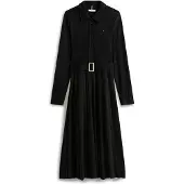Tommy Hilfiger Hemdkleid WW0WW48398 Schwarz Regular Fit