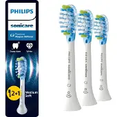 Philips Premium Plaque Defence HX9043/87 2+1-Packung Bürstenköpfe, 3 Stück(e), Weiß, 3 Monat( e), Medium, 62000 Bewegungen pro Minute,