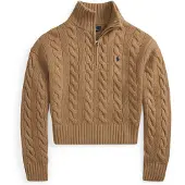 Ralph Lauren für Damen. 211972130002 Brauner Pullover aus gestrickter Wolle und Kaschmir (M), Lässig