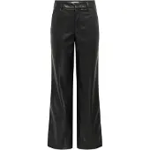 ONLY Kunstlederhose in Schwarz - XL/L32