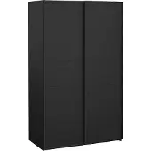 Ebuy24 Como Schiebetürenschrank 2 Türen 120x200cm matt schwarz.