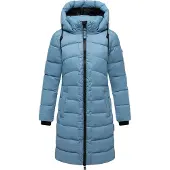 MARIKOO Winterjacke "Kaltnäschen" mit abnehmbarer Kapuze und hochschließendem Kragen