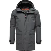 STONE HARBOUR Wintermantel "Netaan XX" Herren Kurzmantel mit kuscheliger Kapuze