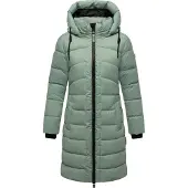 MARIKOO Winterjacke "Kaltnäschen" mit abnehmbarer Kapuze und hochschließendem Kragen