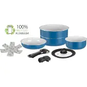 Brunner Carezza Spacemaster Vacublock Kochgeschirrset mit Keramikbeschichtung 6-teilig Ø 22 cm