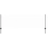 vidaXL Sechseckzaun mit Pfosten 100 x 0,8 m PVC-beschichteter Stahl