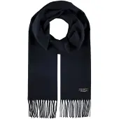 Fraas Schal Cashmink Scarf with Fringes Blue