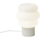 QAZQA Japandi Tischleuchte Beige mit Opalglas 18cm - Kumo