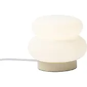 QAZQA Japandi-Tischleuchte Beige mit Opalglas 15cm - Kumo