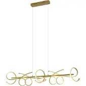 QAZQA Design Pendelleuchte Gold Rechteckig 3 Stufen Dimmbar Krisscross