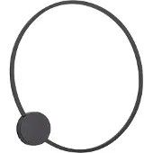 QAZQA Design Wandleuchte Schwarz 67cm inkl. LED 3-Stufen Dimmbar - Anello