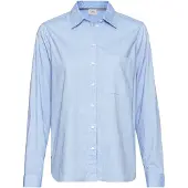Camel active Langarm Bluse aus reiner Baumwolle in Hellblau | Gr.: M