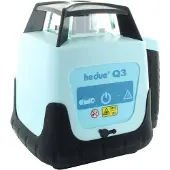 HEDUe Rotationslaser R124, Q3, Set, roter 360 Grad Laser, Arbeitsbereich bis Ø 500
