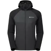 Montane F Sirocco Lite Hoodie, Zwischenschicht, Damen, schwarz