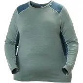 Helly Hansen Lifa Merino Midweight Crew Plus, Damen, cactus