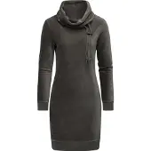 Ragwear Sweatkleid "Chloe Velvet" Ohne Taschen stylisches Langarmkleid in Samtoptik