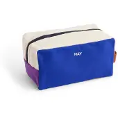 HAY Kulturbeutel Multi Wash Bag Medium Electric Blue / White / Purple