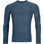 Ortovox - Funktionsunterwäsche aus Merinowolle - 230 Competition Long Sleeve M Petrol Blue für Herren aus Wolle - Größe L - Blau