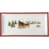 Hutschenreuther Platte 36 eckig Happy Winter r